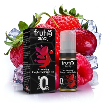 Frutie BAR Juice - Chladivá jahoda, malina, třešeň (Strawberry Raspberry Cherry Ice) - bez nikotinu - 0mg