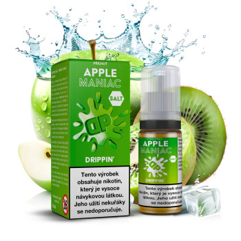 Drippin Salt - Apple Maniac (Chladivé jablko a kyselé kiwi) 10ml - 20mg